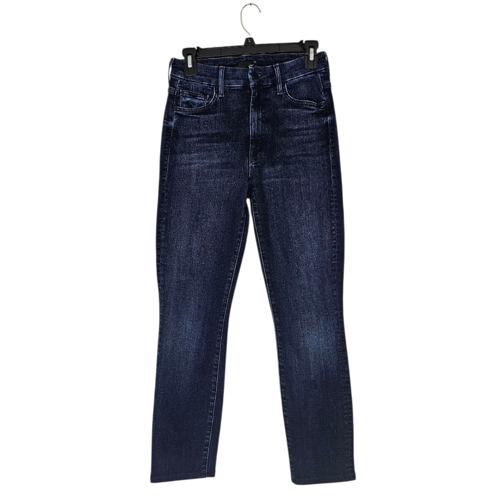 MOTHER High Waisted Looker Mint Condition Dark Blue Skinny Jeans 26 Preowned‎